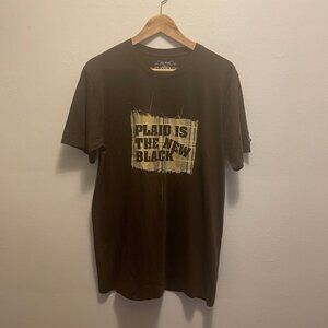 Jib Hunt short sleeve pima cotton crew tee with placement print NWOT